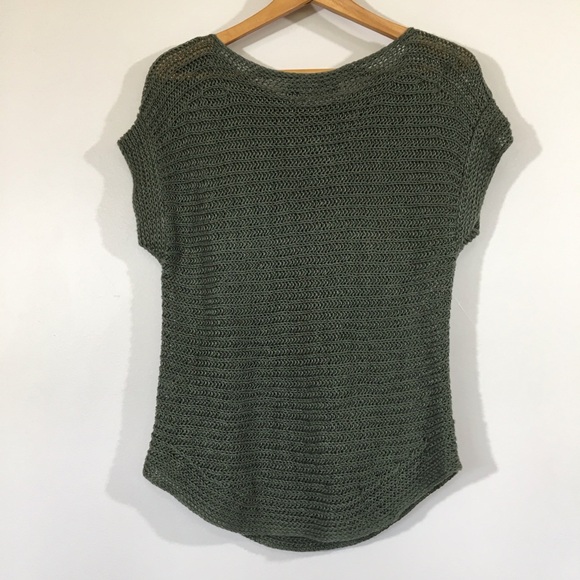 Lauren Ralph Lauren Black Label Linen‎ Chunky Open Knit Stripe Boat Neck Sweater - Picture 4 of 9